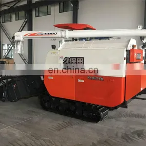 High Quality Kubota Second-hand Rice Harvester Combine 688Q Wheat Cutting Machines thumbnail-4