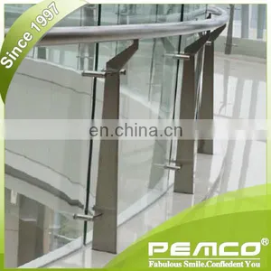 Cheap Frameless Balcony Terrace Glass Stainless Steel Balustrade thumbnail-5