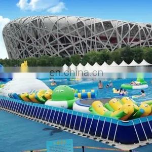 Customized Large Size Inflatable Steel Frame Swimming Water Pool thumbnail-5