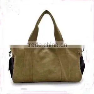 2016 Wholesale Large Capacity Unisex Leisure Canvas Travel Bag Backpack Shoulder Messenger Bag thumbnail-2