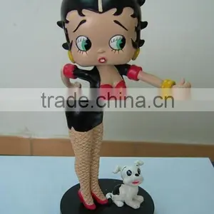 Polyresin Betty Boop Figurines Crafts Statues Motorcycle thumbnail-2
