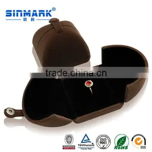 Custom Wedding Ring Boxes, Wedding Jewelry Box With Soft Eva Inside thumbnail-1