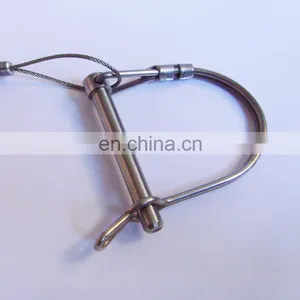 Cartbon Steel Round Handle Style Wire Tab Lock Pins Snap Lock Pin Safety Lock Pin thumbnail-4