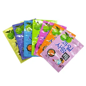 Food Grade Aluminium Foil Stand Up Pouch With Window Gummy Bear Food Plastic Gift Bag For Christmas Candy Bag thumbnail-5