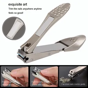 Amazon Wholesale Stainless Steel Nail Clipper Mantis Shape With Storage Groove thumbnail-2