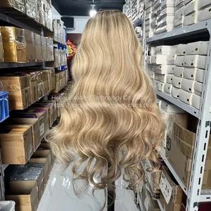 524 HD 13x6 Luxury Highlight Human Hair Lace Wig Vendor thumbnail-4