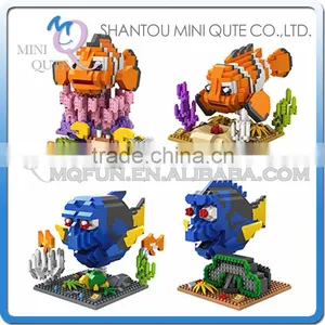 Mini Qute LOZ Kawaii Finding Nemo Marlin Charlie Dory Cartoon Damond Block Plastic Cube Building Blocks Bricks Educational Toy thumbnail-1