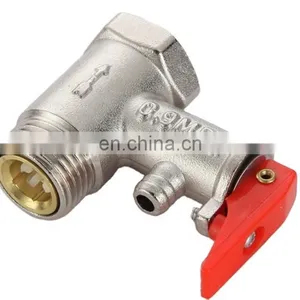 Electric or Solar Water Heater Brass Safety Valve 1/2