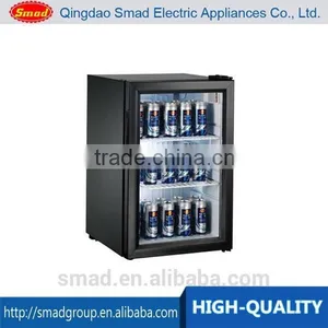 68L Glass Door Mini Fridge Showcase Glass Refrigerator thumbnail-1