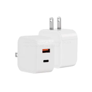 1a1c Output Us Plug 20W Fast Power Adapter 5V 3A, 9V 2.22A USB Transformer 12V 1.67A Type C Mobile Phone PD Charger thumbnail-4