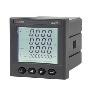 Acrel Three Phase Smart Energy Meter LED Display 2DI2DO Cut Out 67*67mm AMC72-E4/KC Accuracy Level 0.5 thumbnail-4