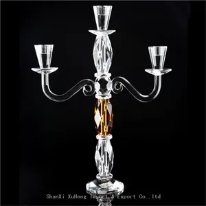 Hot Selling Wedding Candle Holder Ornament Crystal Headed Candle Holder Candle Stand thumbnail-1