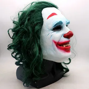 DC The Joker Mask Halloween Horror Theme Party Cosplay Killer Clown Latex Caps Masks thumbnail-2