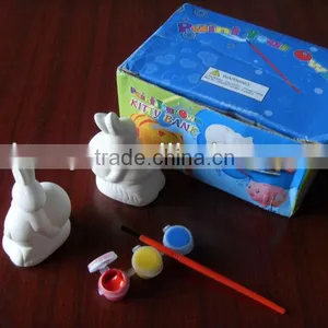 EASTER RABBIT CERAMIC PAINT SET DIY SET thumbnail-1