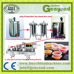 SHANGHAI FACTORY AUTOMATIC FRUIT SHAPE JELLY PRODUCTION LINE PUDDING CANDY CUP FILLING PACKING MAKING MACHINE/equipment thumbnail-5