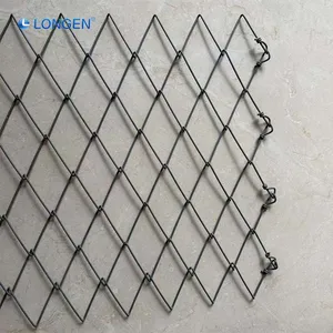 Anticorrosion Anti Shedding Prevent Shallow Sliding and Collapse 65/3 3.0mm Rockfall Protection Net thumbnail-1