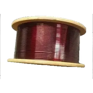 High Resistance Solid Copper Enamelled Winding Wire Coil 600V Rated Rectangular Shape IP67 155-220C 1.5-22mm WanZhou Brand Model thumbnail-5