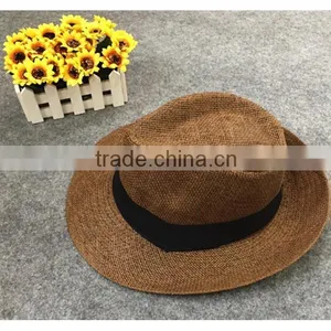 Popular Summer Shading Straw Hat Not Expensive Plain Wholesale Straw Cowboy Hats Sombrero Straw Hat Wholesale thumbnail-3