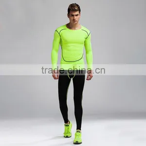 (OEM/ODM Factory)Compression Base Layer Shirt Top Pants Thermal Sports Slim Fit Compression Wear thumbnail-1