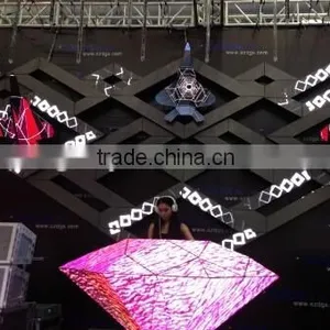 Nice LED Display and DJ Booth ,Triangle Background Wall-P5 thumbnail-3