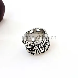 Latest Design Rings Silver Stainless Steel Boys Rings Fashion for Men thumbnail-3