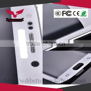 100% Full Curved LCD Tempered Glass Screen Protector for Samsung Galaxy S6 EDGE thumbnail-3