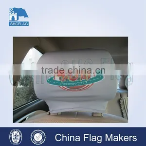 Washable and Any Logo Custom Car Headrest Cover thumbnail-1