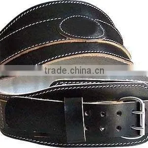 Super Heavy Cow Hide Suede Weight Lifting Power Belt thumbnail-1