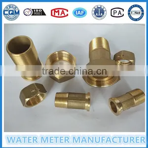 Male Connection and Brass Material Water Meter Pipe Fitting thumbnail-1