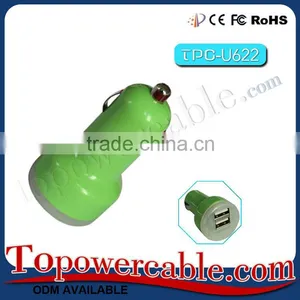 Logo Customized Wholesale Best Phone Car USB Charger With USB Port For IPhone 5S thumbnail-1