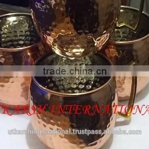 Bar Wares/Beer Copper Mug/Bar Drinkware/Beer Mug/Beer Drinking Mug/Bar Mug thumbnail-1