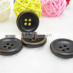 Sedex Audited Factory 2 Pillar Burnt Rim Polyester Button, Resin Button thumbnail-4