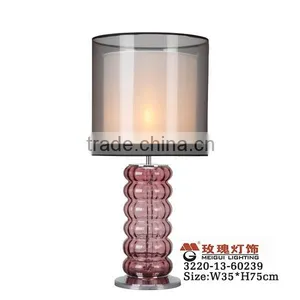 Purple Glass Illumination Lights Table thumbnail-1