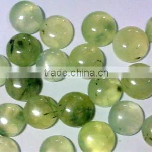 15mm Round Prehnite Gemstone Cabochons thumbnail-1