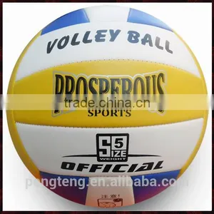 Machine Stitched Soft Leather Volleyball,pvc Volleyball Beach Ball thumbnail-1