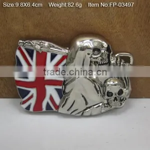 Customized New Design Man Flat Belt With Metal Plate Buckle thumbnail-6