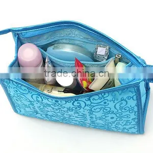 Promotional Blue Satin Cosmetic Bags thumbnail-4