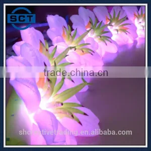 LED Gaint Inflatable Lighting Flower Chain for Wedding Party Stage Decoration 10m Long thumbnail-6
