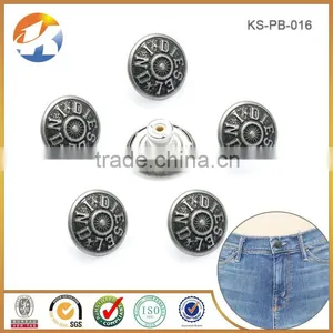 High Quality Brass Custom Metal Button Jeans thumbnail-5
