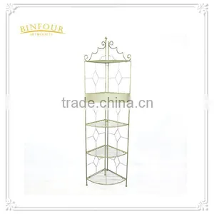 5 Holds White Metal Garden Planter Shelf Flower Pot thumbnail-1