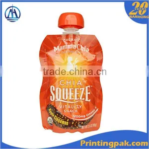 Moisture and Leak Proof Barrier Reusable Stand up Baby Food Squeeze Pouch Bag thumbnail-3