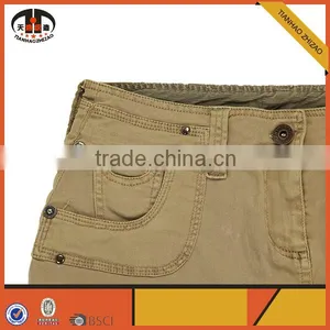 100% Cotton Cargo Lady Micro Mini Skirt With OEM ODM Available thumbnail-4