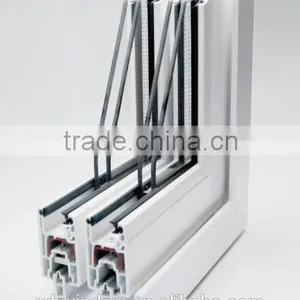 Four Panel Interior House Sliding Grill Door for Sale,PVC/UPVC Horizontal Sliding Grill Door Design thumbnail-4