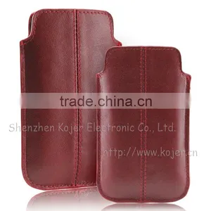 New Red Leather Mobile Phone Pouch for IPhone 6 thumbnail-1