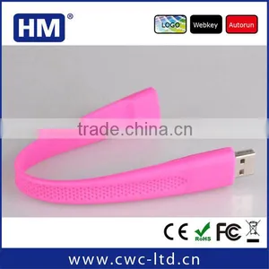 Wholesale Gift Silicone Usb Bracelet for Promotional 1gb/2gb/4gb/8gb/16gb/32gb/64gb thumbnail-1