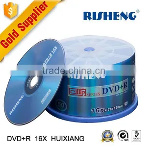 RISENG Blank 16x 4.7GB 120MINs Dvd Virgin/printed Dvd Media Wholesale/cheap Blank Dvds Cakebox Package thumbnail-1