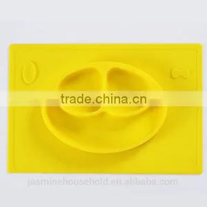 BPA Free Custom Baby Kids Silicone Placemat Plates thumbnail-6