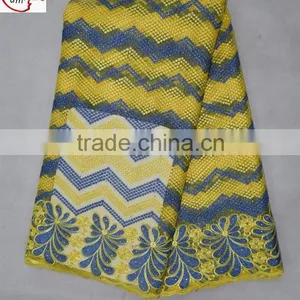 CL14-215 High Quality African French Net Lace Fabric, Tulle Lace Fabric Wholesale thumbnail-6