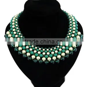 Fashion Jewelry Europe and America Fashion Elegant Shining All-match Crystal and Resin Alloy Charm& Statement Necklace in Stock thumbnail-1