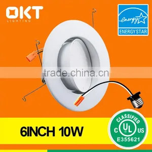 OKT Lighting Energy Star ul Listed 6" Eyeball Led Recessed Retrofit Kit 10 Watt thumbnail-1